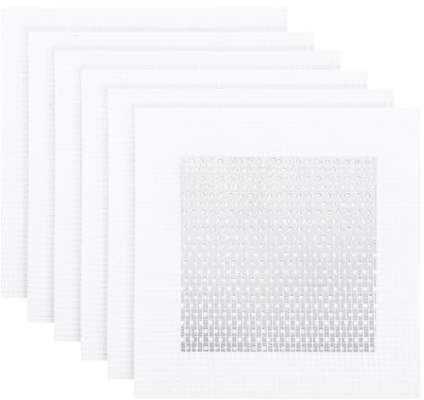 sourcing map 6Pcs Drywall Repair Patch, 4x4 Inch Self-Adhesive Aluminum Metal Plaster Wall Patching Mesh, Wall Mending for Quick Fix Wall Hole, Sheetrock Ceiling, White