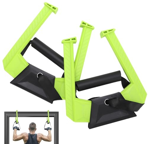 Portable Pull Up Bar For Doorway,Reinforced Nylon,Carbon Steel Material | 220lbs Weight Capacity,Upper-Body Strength And Back Muscle Training, for All Age Groups