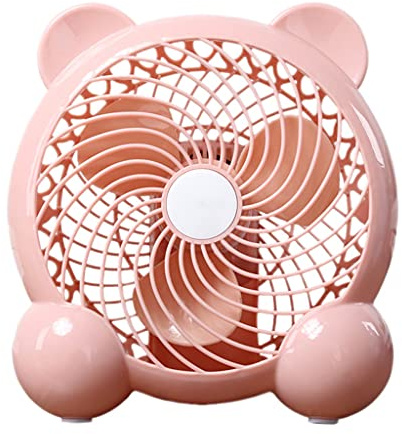 NRVTRE Ventilador de escritorio portátil de 7 pulgadas alimentado por USB, pequeño ventilador de mesa silencioso de 2 velocidades personal para el hogar, dormitorio, mesa de escritorio, escritorio USB
