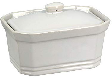 TheKitchenette Terrina con Coperchio Bianco, 1KG