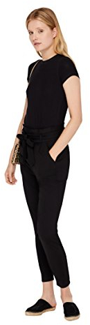 VERO MODA 10205932 VMEVA HR Loose Paperbag Pant NOOS K, 177868Black, L/30