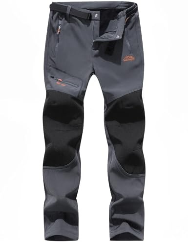 BenBoy Herren Wanderhose Wasserdicht Softshellhose Skihose Outdoorhose | Winddicht Warm Gefüttert Snowboardhose Winter Trekkinghose