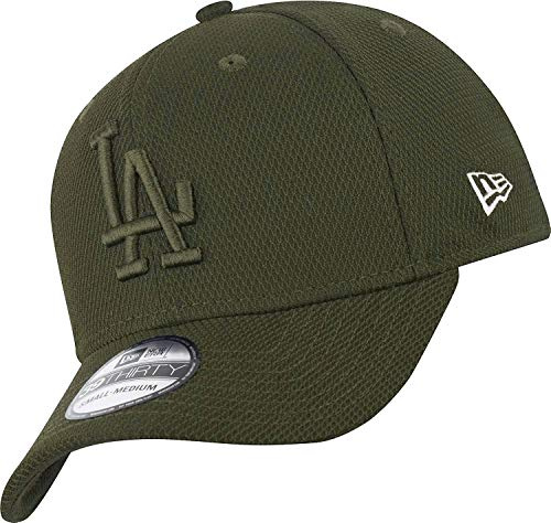 New Era Los Angeles Dodgers 39thirty Stretch Cap Diamond Era Tonal Olive - M - L
