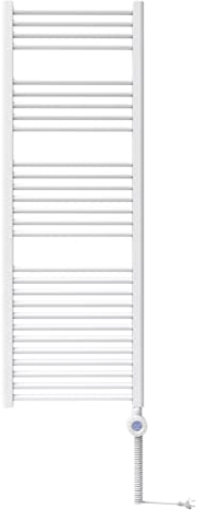 Bosch - Heat Radiator 4500 - Radiador de baño eléctrico, tamaño 1420x600 mm, 900 vatios, con toallero y termostato integrado, color blanco
