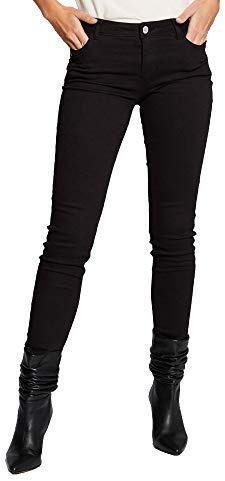 Morgan Röhrenhose mit niedriger Taille Schwarz 36