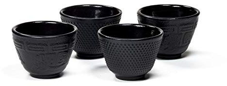 Spiru Lot de 4 Tasses à thé Tetsubin en Fonte Style Japonais