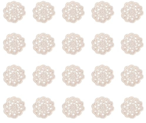 EXCEART Apliques De Ganchillo De AlgodóN 3D 3.14 Pulgadas Flores Decoracion Para Diy Manualidades Adornos Flores Para Sombreros Bolsos Ropa