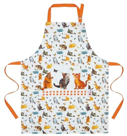 SiXsigma Sports Unisex Chefs Apron For Home And Kitchen - Quick Dry Novelty Cotton Aprons For Cooking, BBQ, Grill & Baking - Ideal Aprons Christmas Gifts For Women & Men