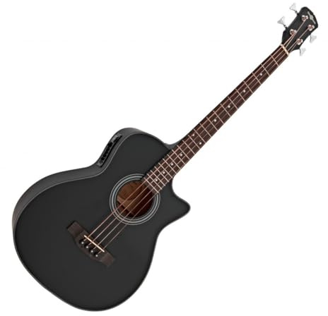 Guitare basse acoustique AB-100BK par Gear4music Black