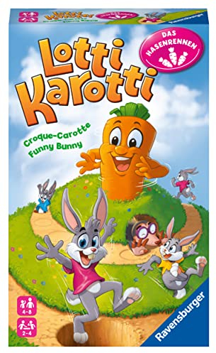Ravensburger 20962 - Lotti Karotti, das Hasenrennen - Mitbringspiel für Kinder und Familien ab 4 Jahren