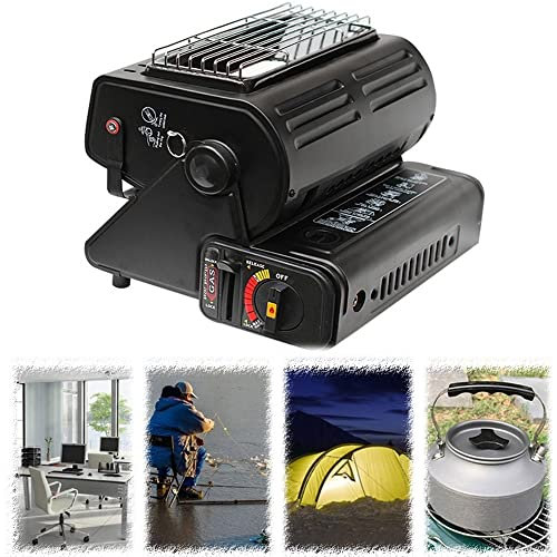XFAK Compact Small Space Heater Touring Car Propane Or Butane Heater With Tip Over Protection Portable Personal Heater Adjustable 2 In 1 Camping Gas Stove