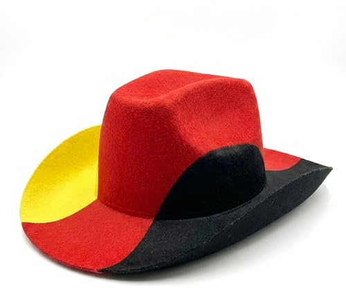 Sonia Originelli Fan Cowboy Hut Fußball WM EM Fanartikel - OneSize Fasching Party Cowboyhut Länderfarben