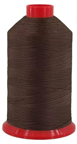 fuwi HT Ledergarn Stärke 20 - Sattlergarn & Jeansgarn extra stark - Hochfest, UV-beständig, 9.300 cN Reißkraft - Zwirn 0,5 mm für Leder & Outdoor, 1500 Meter (0028 Sepiabraun)