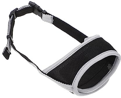 Beavorty Puppy Mouth Cover Atmungsaktiver Maulkorb Für Hunde Verstellbar Gegen Und Unkontrolliertes Fressen Glänzendem Langlebig Und Für Täglichen Gebrauch