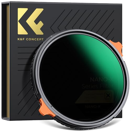 K&F CONCEPT 55mm True Color Variable ND2-32 ND Filter and CPL Circular Polarizing Lens Filter 2 in 1 for Fader Camera Lens Neutral Density Polarizer Filter (Nano-X Series)
