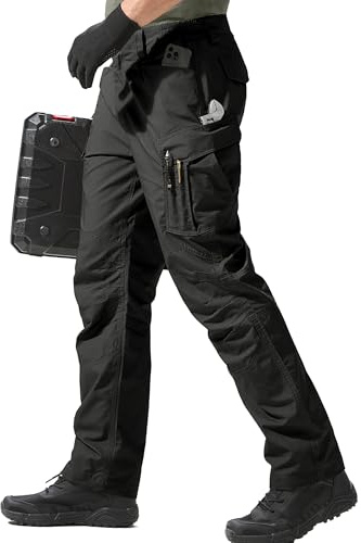 FREE SOLDIER Arbeitshosen Männer Cargohosen Herren Entspannte Passform Taktisch für Outdoor Bergsteigen Hosen mit Mehrfach-Taschen