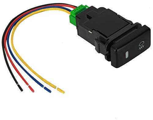 Interruttore a Pulsante LED, 12V 4 Poli, Adatto per Tundra, con Indicatore Luminoso, Installazione Semplice
