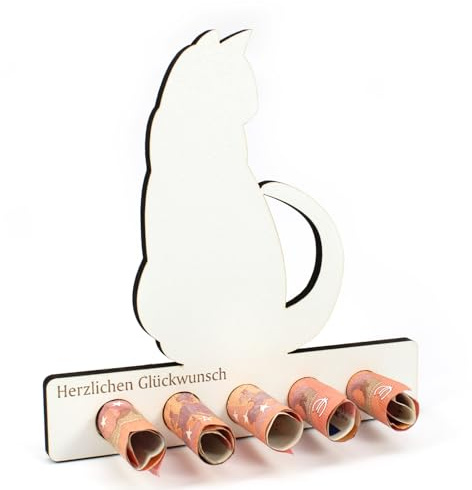 Dekolando Geschenk Katze Katzen Katzenliebhaber Personalisierte Geschenke Geldgeschenk Katzenmama Katzenfan Geschenke Katzenfreunde Liebhaber Geldgeschenke