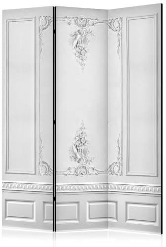 murando - Paravent Raumteiler Vintage, 135x172 cm, 3-teilig, Wohnzimmer | Mobiler Sichtschutz, sofort einsatzbereit, Holzrahmen, ideal fürs Wohnzimmer oder Büro, geruchsneutral, lichtbeständig