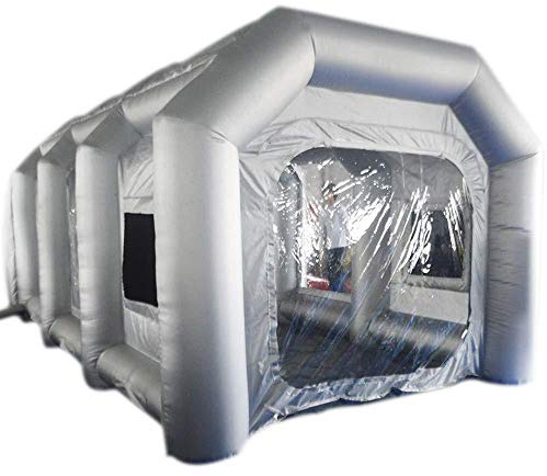 Aufblasbar Camping Tiny House Luft Lackierkabine Pavillon Lackierzelt Inflatable Tent Campingzelt Tragbare Aufblasbare SprüH Farbe Kabine Zelt Werkstatt Luftzelt Mit Luftfilter Ohne GebläSe 15kg