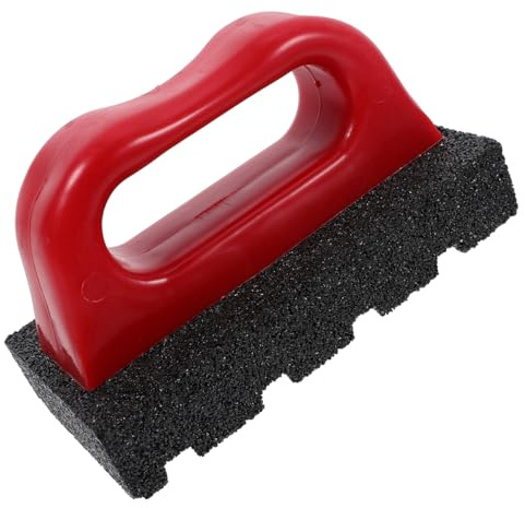 Housoutil Rub Brick Tool with Ergonomic Handle 6.02 Inch Masonry Sanding Block for Effective Brick Stain Removal and Surface Smoothing in Home Renovation