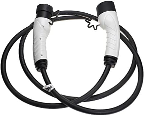 vhbw Ladekabel Typ 2 zu Typ 2 kompatibel mit Kia EV3 Elektroauto, 3-phasig, 16 A, 11 kW, 3 m