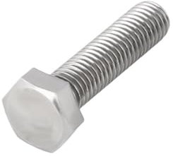 CLENEA 1 Stück M3 M4 M5 M6 M7 M8 M9 M10 M11 M12 M13 M14 304 A2 Edelstahl Vollgewinde Außengewinde Sechskantschraube(16mm,M12)
