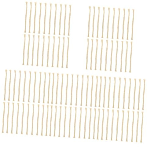 HOLIDYOYO 100piezas Mechas De Algodón para Lámparas De Mechas para Experimentos De Laboratorio y Quemadores De Alcohol Prácticas y Portátiles