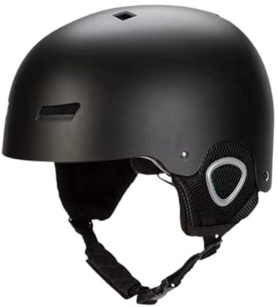 harayaa Skihelm, Sporthelm, Skateboardhelm, Schneehelm für Snowboard, Outdoor, Skateboard, Black M