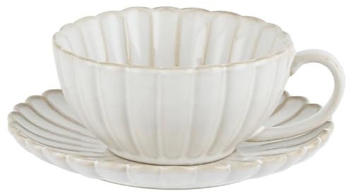 Gaxcent Élégant Bol À Soupe en Céramique avec Poignée, Petit Bol pour Le Café, Le Dessert, Le Micro-Ondes Et Le Four, Tasse À Thé en Porcelaine Bol À Soupe De Style Vintage,Blanc