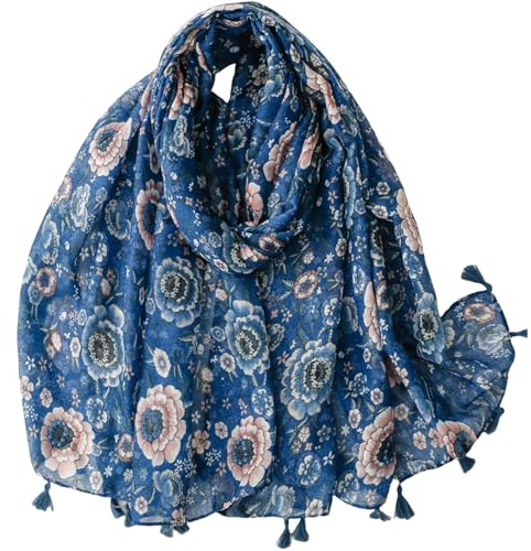 FAIRYGATE Scarf Women Long Winter Spring Soft Warm Scarves for Women Ladies with Tassel Shawls Wraps