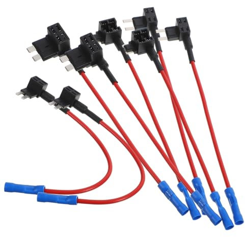 OUNONA 8stücke Teiliges Auto Sicherungshalter Adapter Für Standard Flachsicherungen Einsetzbar Zuverlässig Und Langlebig Geeignet Für Verschiedene Automodelle