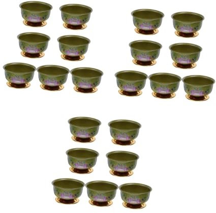 Ciieeo 21pcs Offering Bowl Buddha Cup Temple Bowl Cup Meditation Ritual Decor Decoration
