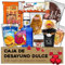 Caja Desayuno a Domicilio Sorpresa - Kit Desayuno Dulce - Con Croissant, Gofre, Café, Zumo, Nutella, Palmeritas, Magdalenas y más - Cesta Desayuno para Regalar