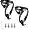 Kapsuen Lot de 2 porte-bouteilles de vélo - Porte-gobelet de vélo - Avec bouteille d'eau de 610 ml, 700 ml, 750 ml, vis, légers et solides - Pour VTT, vélo de route - Noir