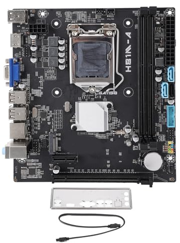 Gaming Mining Motherboard für LGA1150 ATX DDR3, M.2 NVME 1080p PCIE 2.0x16 Gaming, VGA HD, CR2032 X 1 240mah, Unterstützung für Core I7 I7 I3