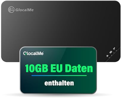 GlocalMe U3 4G Mobiler WLAN Router mit 30GB Europa Daten | Keine SIM-Karte nötig, MiFi Hotspot, Verfügbar in über 200 Ländern, tragbares WLAN für unterwegs ohne vertrag