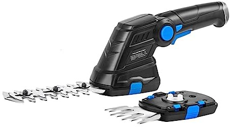 Decespugliatore a Batteria, Tagliasiepi elettrico 2 in 1 Cordless 3.6V USB Tosaerba for uso domestico Tosaerba ricaricabile Cesoie for potatura Attrezzi da giardino