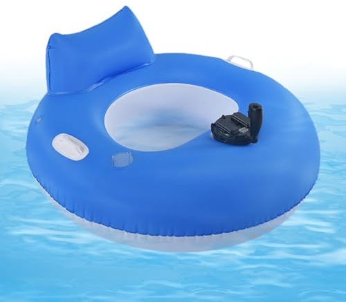 Inflatable Floating Lounge Electric Water Raft with Back Support