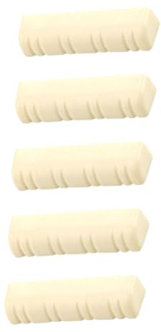 Cabilock Sillets de Mandoline Beige en Plastique 3cm pour 8 Cordes, Lot de 5 Pièces, Accessoires Légers et Stylés Ne Détériorant Pas les Cordes