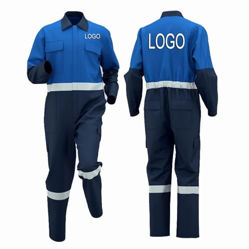 Honghuang Abbigliamento da Lavoro da Uomo Personalizzato Logo Officina Riflettente Abiti da Lavoro in Fabbrica Riparazione di Macchinari Operaio Edile Tute