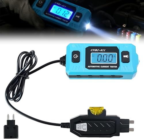 Automotive Circuit Fault Probe Tester, Portable Waterproof High-Precision Automotive Relay Tester & Fuse Checker, 20A 48V Circuit Probe Testers with LED Display, Front Light (1)