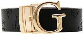 GUESS Gürtel Jena Adjustable And Reversible Pant Belt W85 Black/Dark Taupe schwarz creme kürzbar wendbar