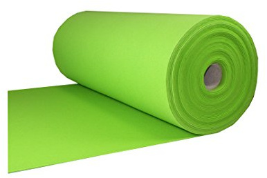 Filz, Taschenfilz, Filzstoffe 0,5lfm Meterware 4mm stark, 1m breit imprägniert (Zitrongrün)