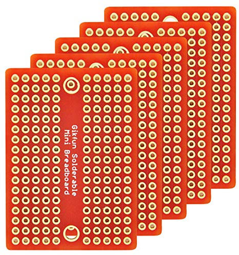 Gikfun Mini Solder-able Breadboard Gold Plated Finish Proto Board PCB for Arduino Electronic DIY (Pack of 5PCS) GK1009