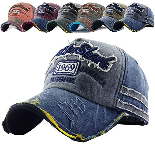 CheChury Baseballcap Original 1969 Vintage Style Used Washed Look Retro Outdoor Kappe Mütze Cap Schirmmütze Basecap verstellbar Sommerhut Unisex Sonnenhut für Sport Baseball Kappe