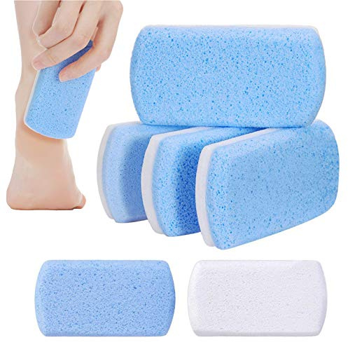 4 Stück Doppelseitigen Bimssteinen Feet Pumice Stone Natürliche Bimsstein Lava Fuß Bimsstein Füße Kallus Entferner Tote Haut Kallusentferner Pediküre Werkzeuge für Harte Haut für Füße Hände Körper