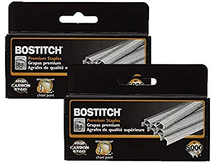 Bostitch B8 PowerCrown Premium Staples, 0.25 Inch Leg, Full-Strip (2 Pack)
