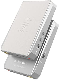 HIDIZS DH80S Portable Balanced DAC & AMP, Supports MQA Audio Technology, DSD64/128 Portable Audio Decoding Amplifier, 4.4mm/3.5mm Port Output for Windows 10/Mac OS/iPad OS/Android/iOS System (Gray)