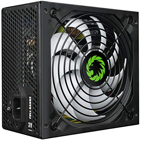 JUSTOP Game MAX 500GP 500W PSU 80 Plus 500 Watt ATX Power Supply 8-Pin 12V 6+2-Pin PCI-E (500GP - 500W)